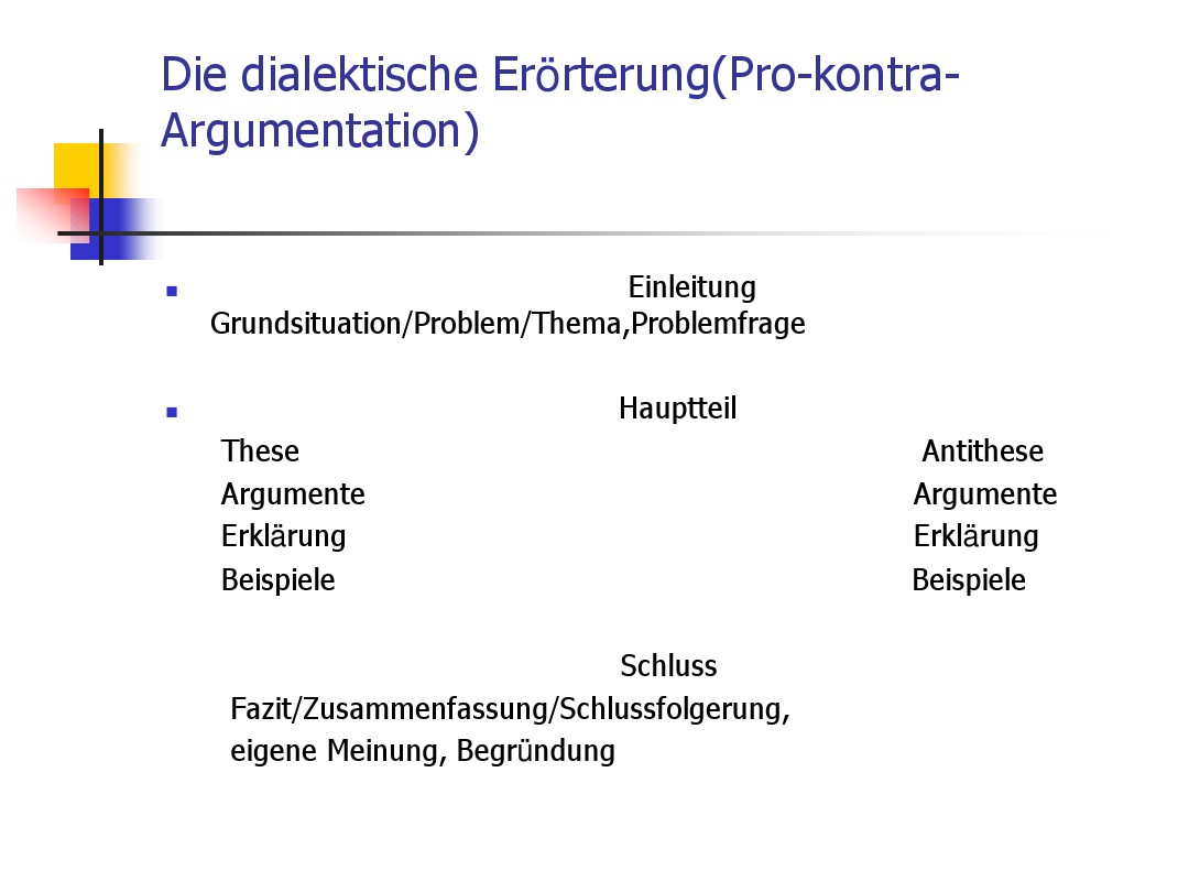 Grtantenada Antithese Beispiel